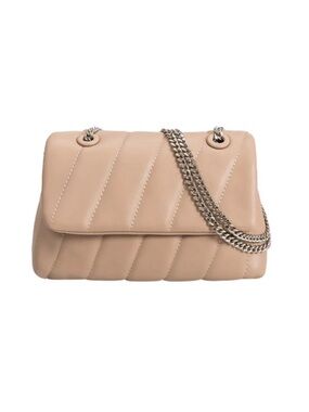 Melie Bianco Tan Quilted Shoulder Bag